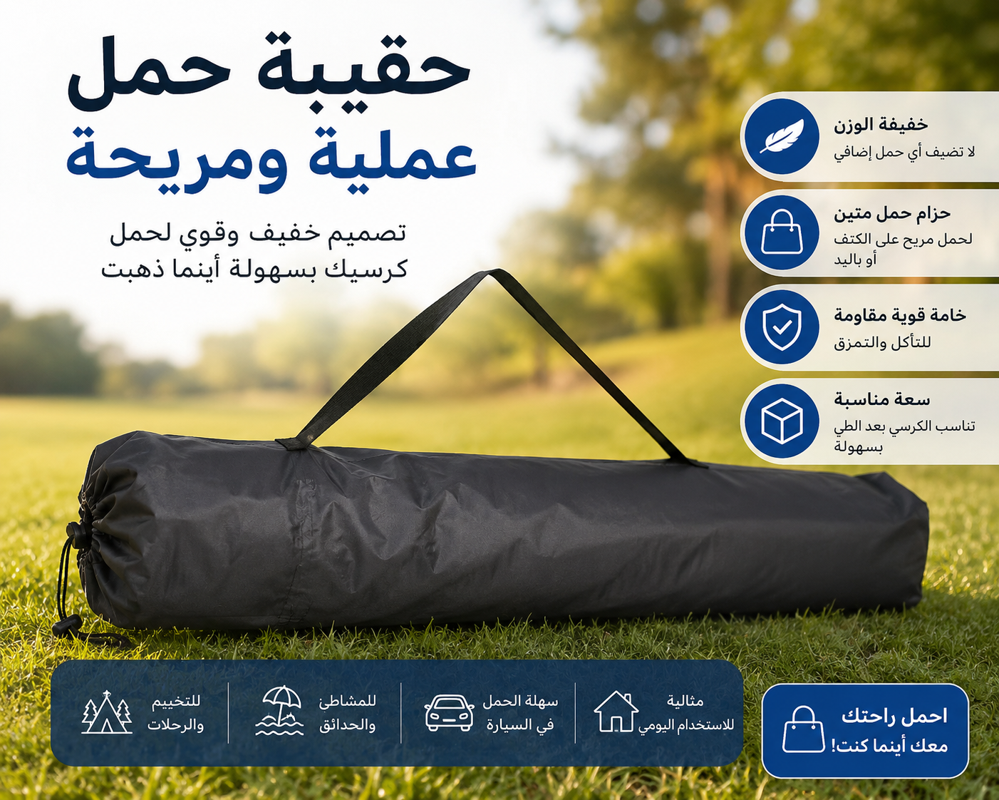 chaises sont des chaises de camping pliantes/كراسي التخييم والشاطئ القابلة للطي