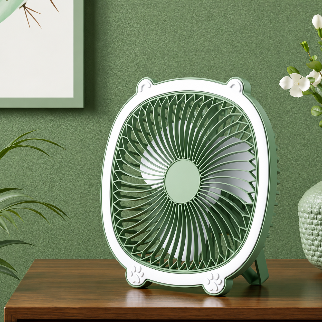 Mini Ventilateur LED Multifonction 3-en-1 / LED مروحة صغيرة متعددة الوظائف مزودة بإضاءة