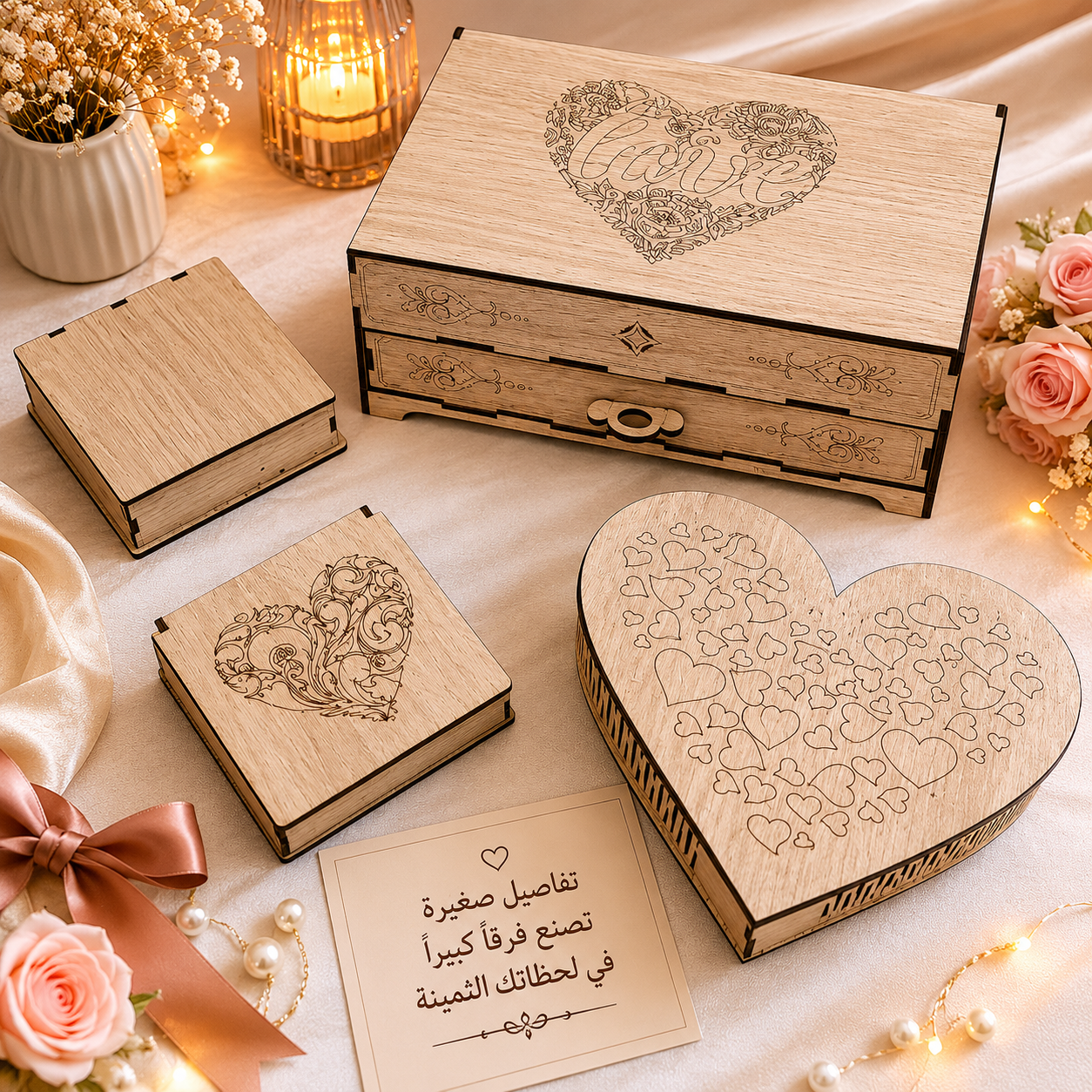 Porte Bijoux Box Love / صندوق مجوهرات
