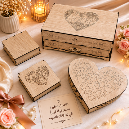Porte Bijoux Box Love / صندوق مجوهرات