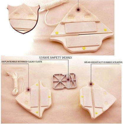 Lingette magnétique pour vitres