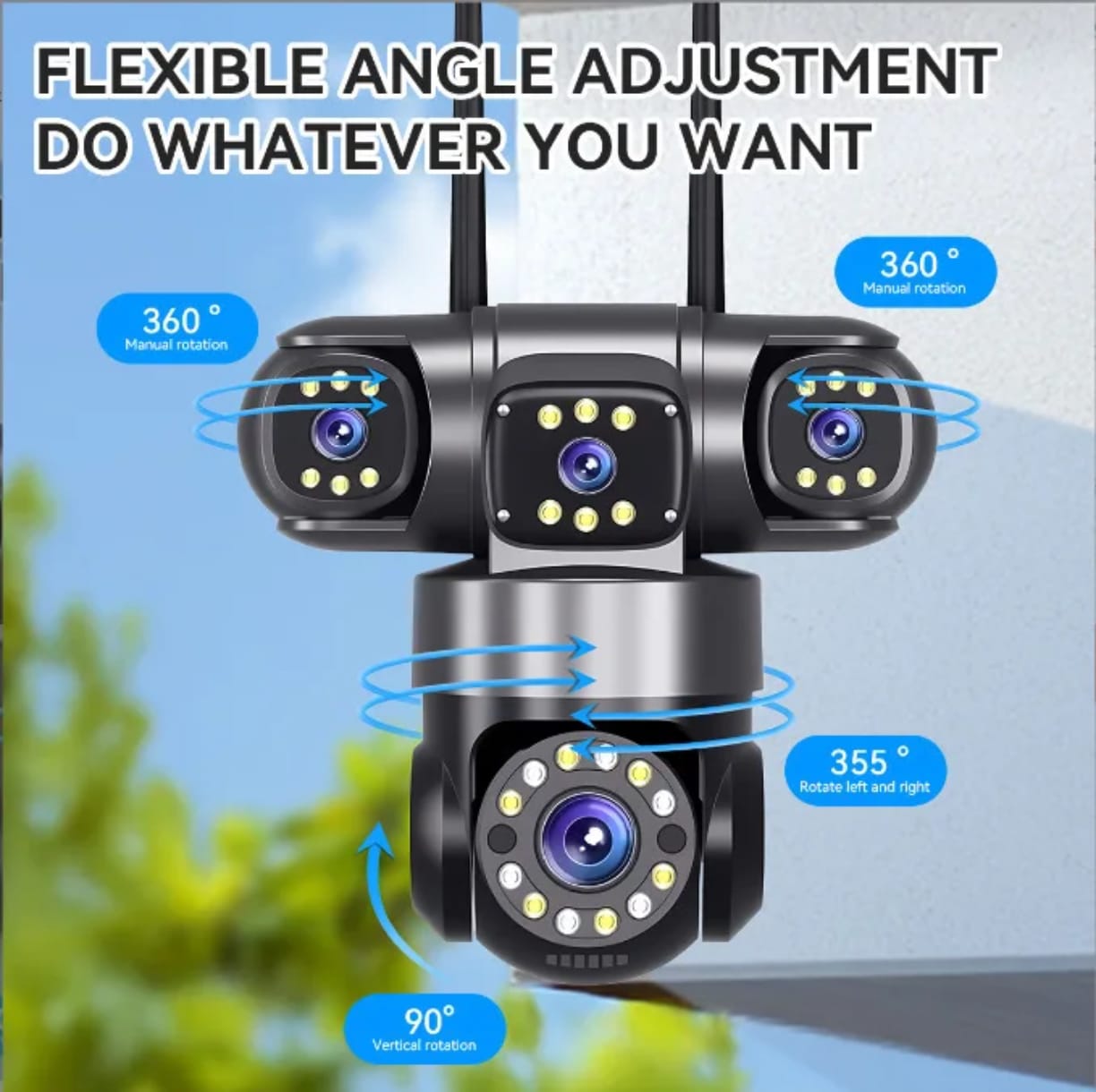 Camera WIFI 4 LENS  Camera Zoom X10
