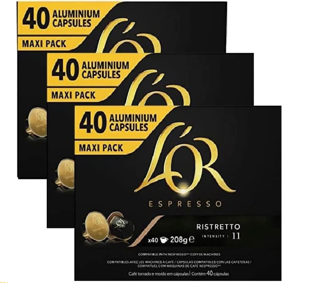 كبسولات قهوة لور إسبريسو عبوة  ماكسي 40 كبسولة.