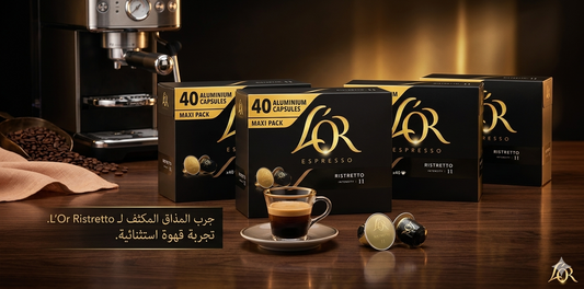 كبسولات قهوة لور إسبريسو عبوة  ماكسي 40 كبسولة.