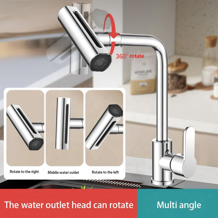 Robinet d’Évier Universel avec Bras Oscillant Rotatif 360°