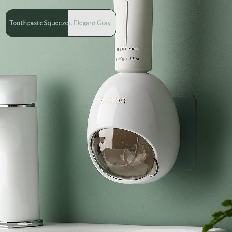 Wall Mounted Automatic Toothpaste Dispenser Organizer