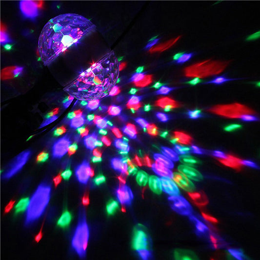 ampoule LED rotative de type boule disco magique