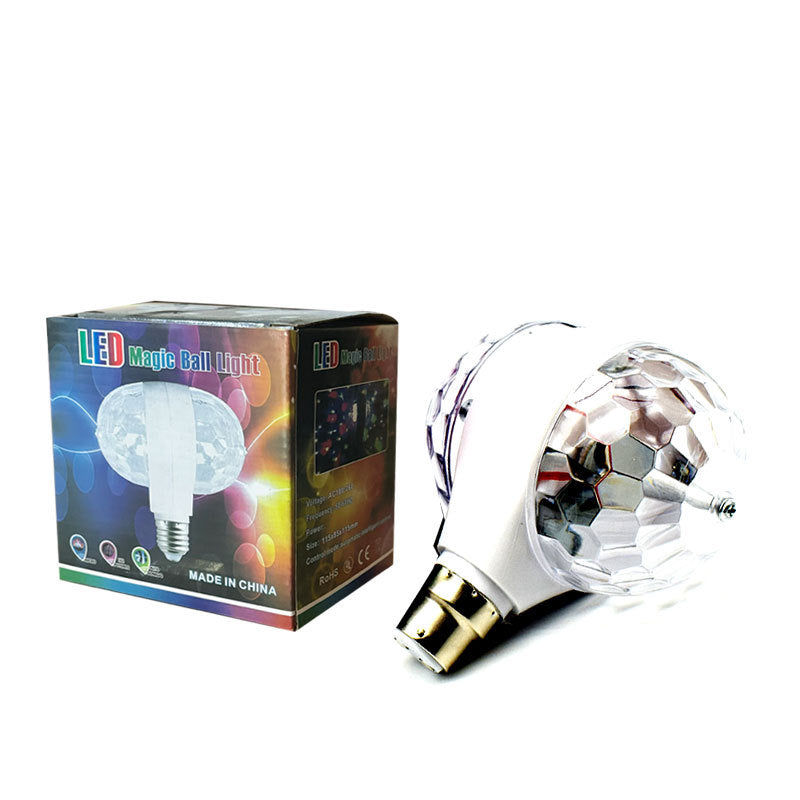 ampoule LED rotative de type boule disco magique