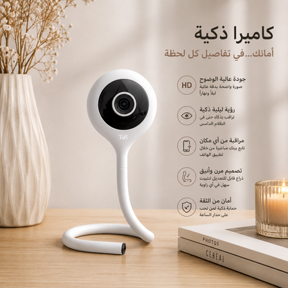 Caméra de surveillance connectée bébé / كاميرا مراقبة متصلة للأطفال