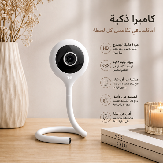 Caméra de surveillance connectée bébé / كاميرا مراقبة متصلة للأطفال