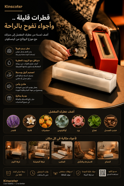 Kinscoter Flame Humidifier / مرطب هواء بتأثير اللهب