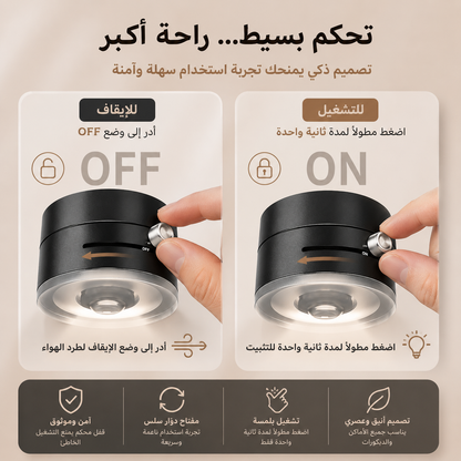 Support Téléphone Magnétique Double Face pour Voiture / حامل هاتف مغناطيسي ثنائي الوجه للسيارة